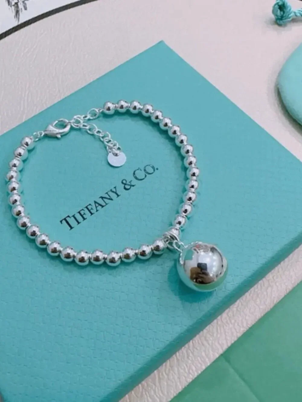 Tiffany & Co. Silver Beaded Bracelet